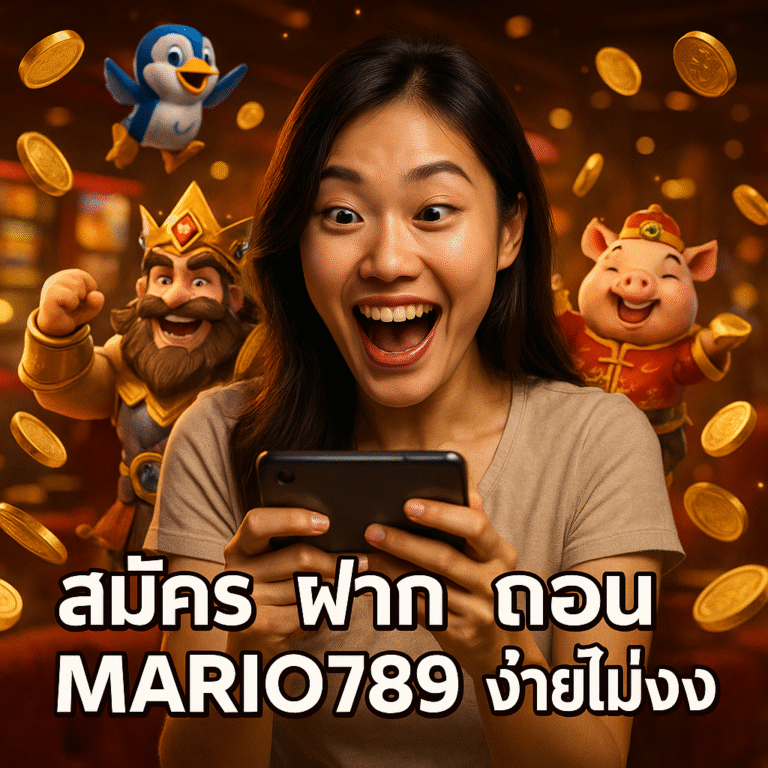 สมัคร ฝาก ถอน MARIO789 ง่ายไม่งง
