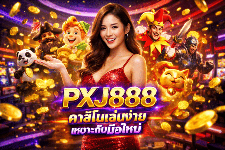 PXJ888 คาสิโนเล่นง่าย เหมาะกับมือใหม่