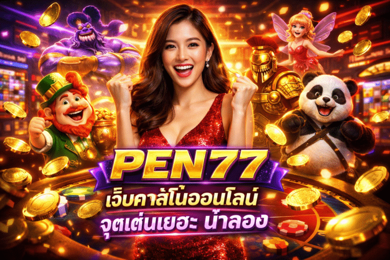 PEN77 เว็บคาสิโนออนไลน์ จุดเด่นเยอะ น่าลอง